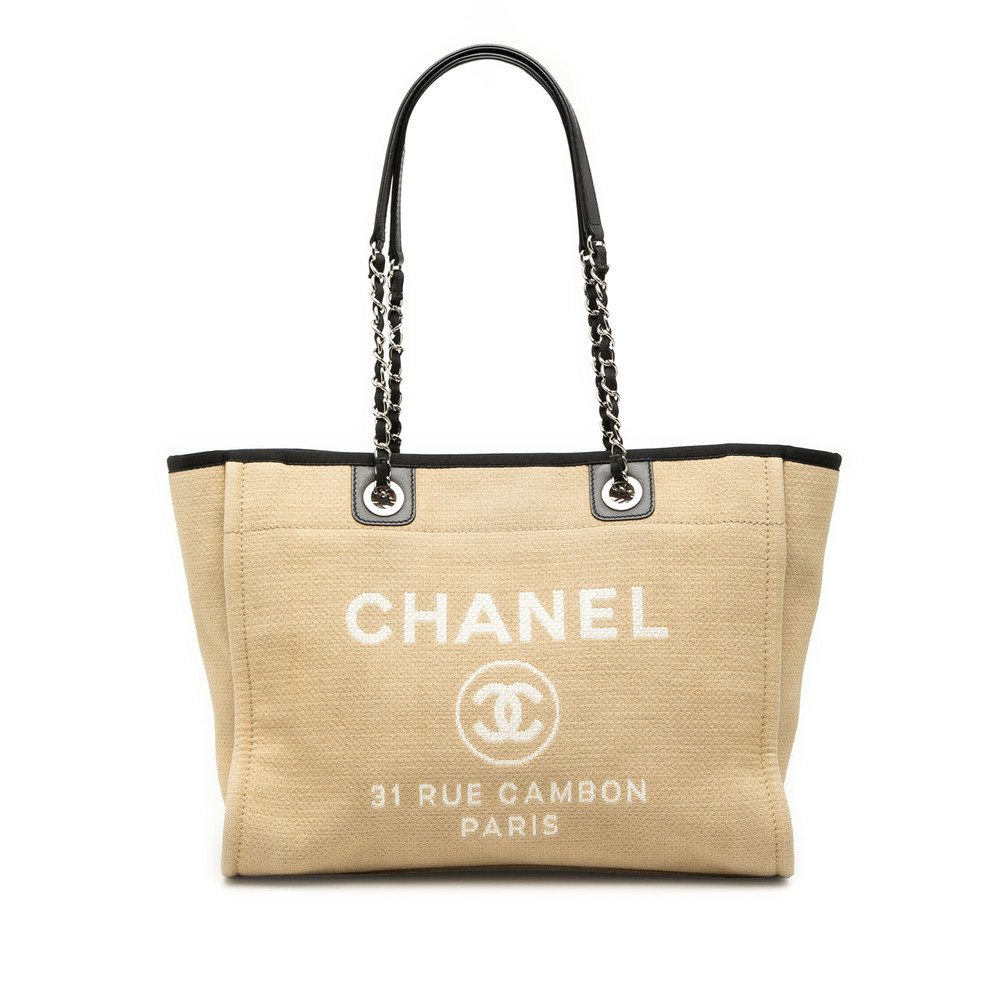 Pre-Loved Chanel Small Canvas Deauville Tote